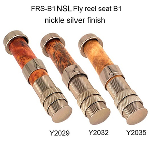 Support <span class=keywords><strong>de</strong></span> moulinet à <span class=keywords><strong>mouche</strong></span> <span class=keywords><strong>haut</strong></span> <span class=keywords><strong>de</strong></span> <span class=keywords><strong>gamme</strong></span> BTI-FRS-B1 en nickel-argent - Aluminium usiné CNC avec insert en bois <span class=keywords><strong>de</strong></span> palissandre <span class=keywords><strong>de</strong></span> luxe pour cannes à <span class=keywords><strong>mouche</strong></span> personnalisées (B02) - Product Image 3