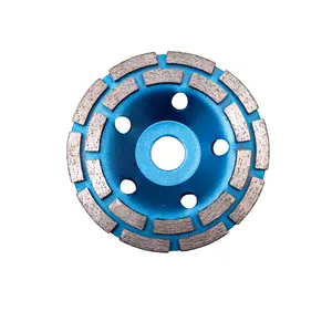 Cheap price diamond grinding cup wheel Double Row Diamond cup grinding wheel for polishing conrete granite marble floor
