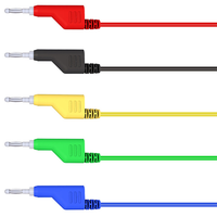 Fiche banane 1m 4mm 18AWG Fil silicone pour multimètre Câble de test DCC