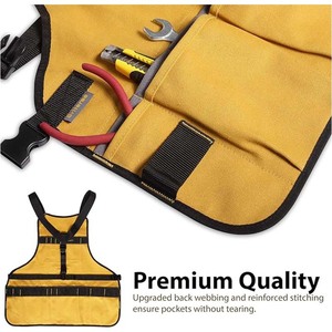 Tạp dề thợ mộc chất lượng cao, may đo, vải canvas, kiểu túi đựng dụng cụ - Product Image 4