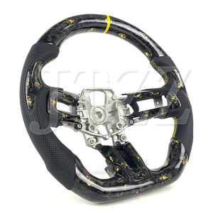 Volant en cuir forgé jaune pour <span class=keywords><strong>Ford</strong></span> Mustang ST <span class=keywords><strong>RS</strong></span> 2008 2009 2010 2011 2012 2013 2014 2015 - Product Image 2