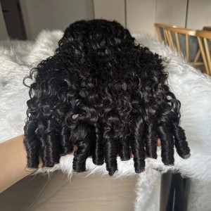 Parrucche di Capelli Umani Birmani Ricci Grezzi 15A, Parrucche Frontali in Pizzo HD Senza Colla, Capelli Grezzi Allineati alla Cuticola - Product Image 3