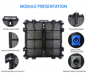 หน้าจอ LED แบบตาข่ายสำหรับภายนอกอาคาร P3.91-7.82 ความสว่างสูง 8K อ่านง่าย ทนแดด ทนลม โปร่งใส สำหรับเช่า ใช้แขวนสำหรับเวทีคอนเสิร์ต - Product Image 1
