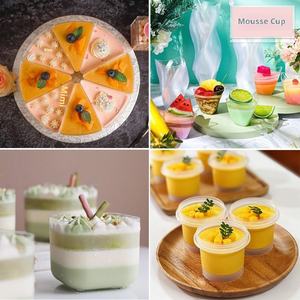 Gobelets en plastique jetables carrés pour dessert de fête-Style moderne pour pouding à la gelée Tiramisu - Product Image 4