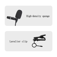 Microphone cravate miniature en vente flash, microphone cravate professionnel mains libres, microphone cravate lavalier