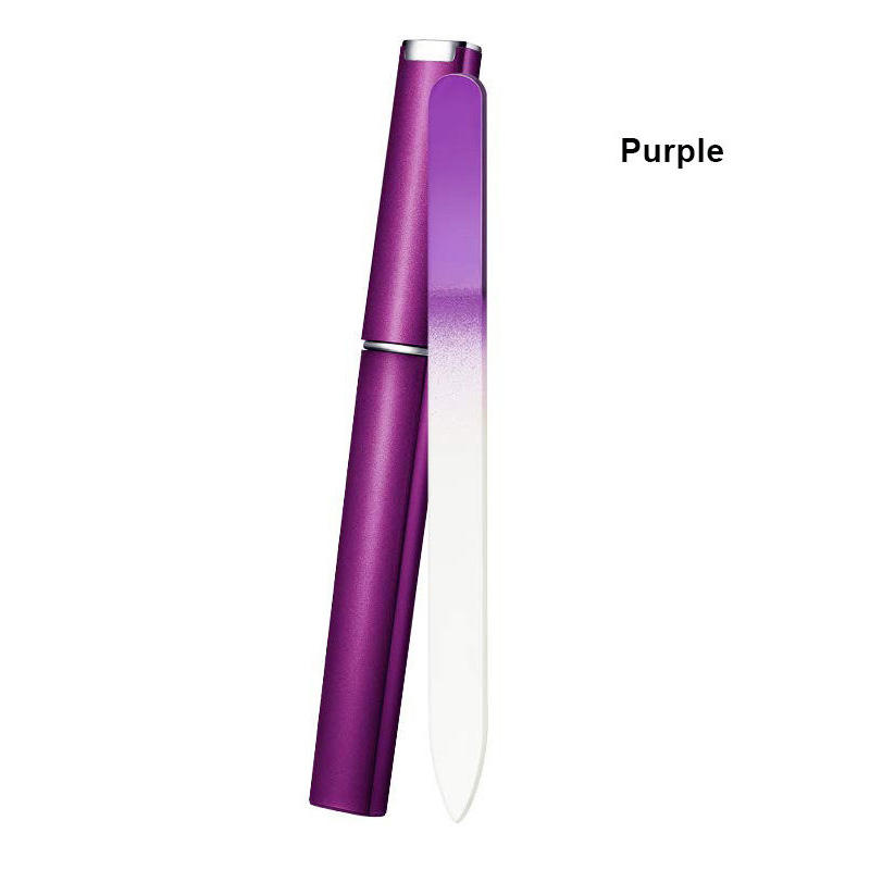 Purple Glass Nail File