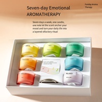 Bougie aromatique en cire de soja colorée, coffret cadeau parfumé, bougie aromatique de qualité supérieure pour la chambre à coucher et le salon