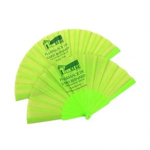 Éventail pliant personnalisé avec logo imprimé, en tissu, bois, bambou ou papier, pour sublimation - Product Image 1