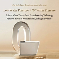 Vente en gros usine – Nouvelle toilette intelligente intégrée à ouverture automatique du couvercle, sans limite de pression d'eau, pour toilettes et salles de bain