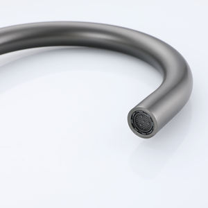 ถ้วยทองเหลืองปืนเทา2หลุมติดตั้งบนดาดฟ้าวาล์วเซรามิกก๊อกผสมอ่างล้างหน้าก๊อกน้ำห้องน้ำ - Product Image 4