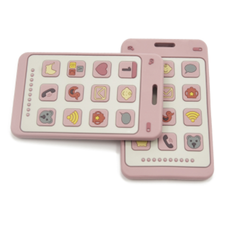 Может облегчить боль при прорезывании зубов боли пищевого класса BPA бесплатно Прорезыватель для зубов в форме мобильного телефона силиконовый Прорезыватель для зубов детские силиконовый Прорезыватель для зубов