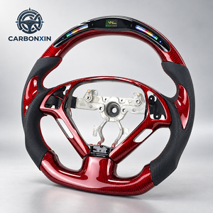 Volant en cuir forgé sur mesure pour INFINITI M25 M35 M37 M56 Q70 Volant en fibre de carbone personnalisé - Product Image 1