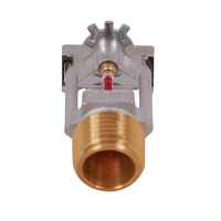 Tête de sprinkler droit globe en laiton 1/2" NPT K5.6, adaptée aux feux A et B, équipement incendie à installation simple