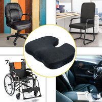 Siège en mousse à mémoire de forme Coccyx soutien lombaire oreiller voiture chaise de bureau coccyx soulagement de la douleur rebond lent coussin orthopédique