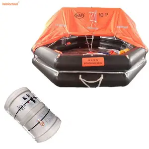 High Quality Solas Approval Throw-over Inflatable Life raft with capacity 10 persons