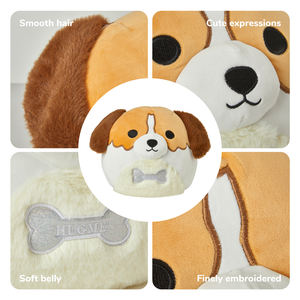 Almohada de <span class=keywords><strong>Beagle</strong></span> de dibujos animados, muñeco de peluche, almohada encantadora para niños, cómodo respaldo en cumpleaños, Navidad, venta al por mayor - Product Image 4