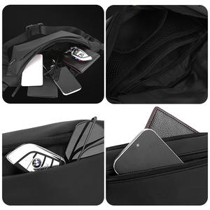 Wepower Men's Chest <b>Bag</b> Nylon <b>Waterproof</b> <b>Crossbody</b> <b>Bag</b> For Everyday Outfits Spring 2024 Black Gray Dark Blue Solid Color - Product Image 5