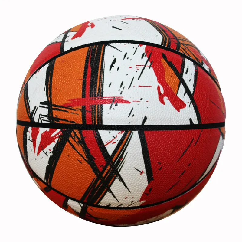 Pu רך עור במפעל מחיר פופולרי custom כדורסל ידידותית לסביבה דיגיטלי הדפסת יוקרה כדורסל