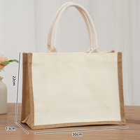 21*23*15cm Harga Pabrik Layanan Desain OEM Tas Jute Kustomisasi Cetak Gambar atau Logo Anda