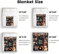 Couverture polaire en gros avec échantillon gratuit, 100 % polyester, impression par sublimation 3D, pour bébé et animal de compagnie, logo personnalisé, couverture en vrac pour l'hiver