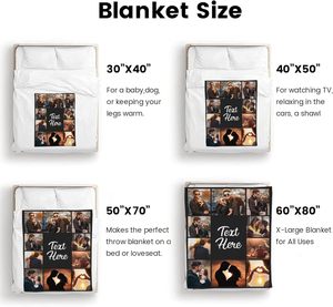 Coperta in pile all'ingrosso con campione gratuito, stampa 3D a sublimazione 100% poliestere, personalizzabile con logo, per neonati e animali domestici, coperta in blocco per l'inverno - Product Image 3