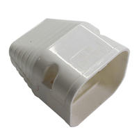 Kit de pièces de rechange pour climatiseurs Conduit en PVC pour tuyaux de climatisation Jeu de couvertures Lignes de climatisation cachées-Registres et grilles