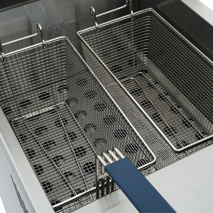 OEM Bochamg Double <b>Basket</b> Gas Stainless Steel Deep <b>Fryer</b> with Energy Saving Feature for Restaurants & Kitchens - Product Image 6