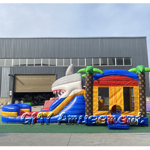 พาณิชย์ร้อนขายพองกระโดดบ้านพอง Combo <span class=keywords><strong>Kiddie</strong></span> สระว่ายน้ำพองแห้งและชุดเปียกสำหรับการขาย - Product Image 2