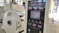 Machine de revêtement sous vide par évaporation horizontale en argent, pour lunettes/lunettes de soleil/masque de plongée/masque de ski