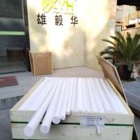 Tige en ptfe blanc vierge 100% tige en fluoroplaste F-4