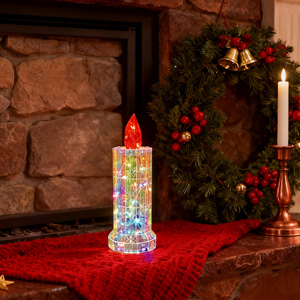 Handmade Modern Yingxiang Crafts Christmas <b>LED</b> Candle Craft <b>Xmas</b> Home Decorative Gifts USB-powered RGB Color Iridescent - Product Image 4