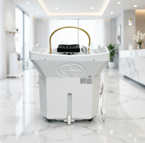 Fauteuil de lavage électrique inclinable et pivotant avec hauteur réglable – Mobilier de salon pour lavage de cheveux - Product Image 1