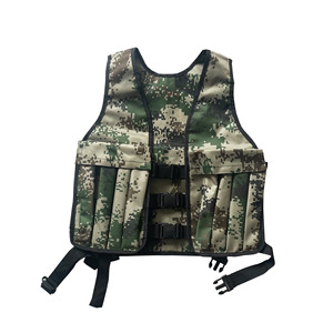 Chaleco de Entrenamiento Ajustable con Peso, Chaleco con Peso para Correr, Chaqueta de Arena Transpirable de Tela Oxford, Camuflaje, Fitness, Aire Libre - Product Image 2