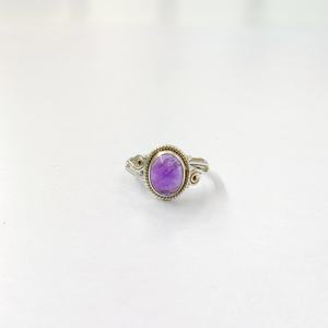 Anillo de Plata de Ley 925 con Amatista, Colección Artesanal, al Mejor Precio, Hermoso Anillo con Piedra Preciosa - Product Image 3