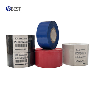 Sıcak folyo rulo 35mm 100m 122m AT1 SCF900 LC1 sıcak damgalama kodlama makinesi yazıcı rulo için folyo kodlama - Product Image 4