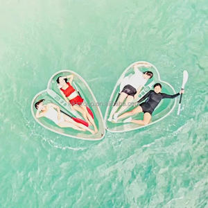 Luz LED Solar QIQU con Forma de Corazón, Flotante, para Alquiler en Resorts, Bote de Cristal para 2 Personas - Product Image 3