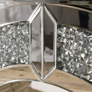 Gương Treo Tường Pha Lê Lấp Lánh, Đồ Nội Thất Tráng Gương Gồm Bàn Điều Khiển Gương, Vòng Tròn, Treo Tường Lấp Lánh - Product Image 5