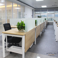 Escritorio de Computadora para 4 Personas, Marca KALN, Diseño Moderno, Personalizable, con Patas Ajustables y Panel de Madera, Venta Caliente 2026