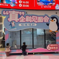 Pintu Kaca Isolasi Poliuretan Ruang Pendingin 10~-10C Kompresor untuk Lemari Display Penguin Pusat Perbelanjaan Taman Hiburan