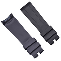 Sangle de plongée respirante incurvée de 20 mm en caoutchouc FKM pour bracelets de montre de mode de créateur