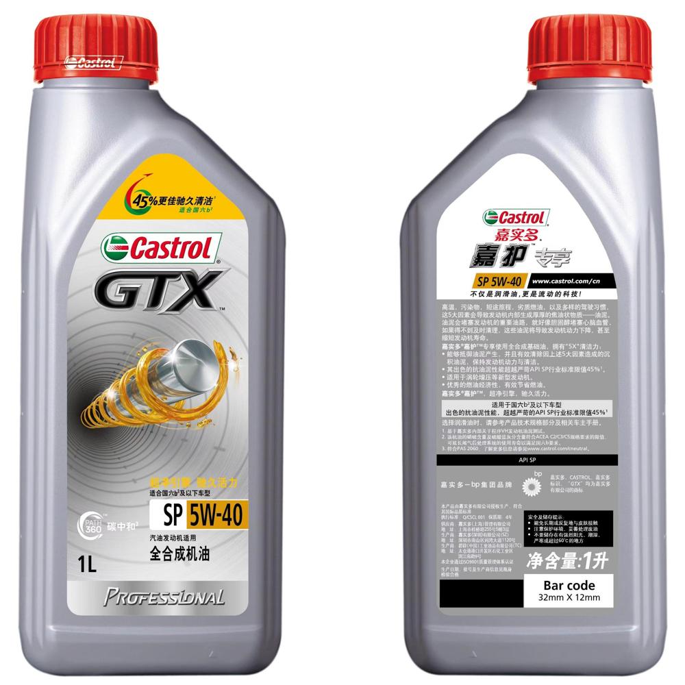 GTX Pro 5W-40 SP Full Synthetic Oil, Workshop Bulk Pack, 12 Bottles/Carton