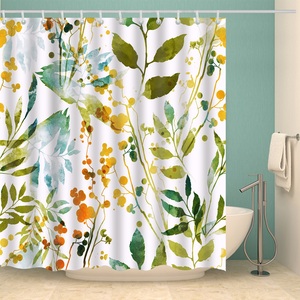 Set <span class=keywords><strong>da</strong></span> bagno <span class=keywords><strong>in</strong></span> poliestere 3D stampati personalizzati tenda <span class=keywords><strong>da</strong></span> doccia impermeabile e lavabile con ganci per <span class=keywords><strong>regalo</strong></span> di natale - Product Image 1