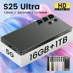 S25 siêu điện thoại thông minh 8000mAh pin 5G Dual Sim mở khóa Nhận dạng khuôn mặt 16GB + 512GB Octa lõi 2k 4k CDMA cảm biến vân tay - Product Image 6