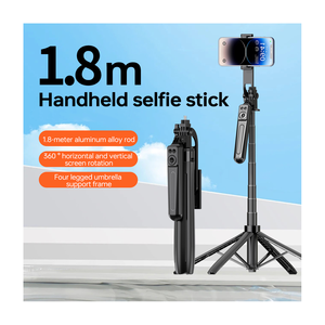 Support de téléphone <span class=keywords><strong>portable</strong></span>, perche à selfie, perche super longue, prise de vue stable et équilibrée, suivi intelligent, trépied multi-angle réglable - Product Image 1