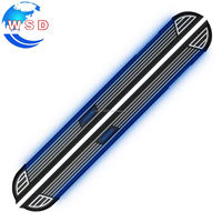 Marchepied latéral en alliage d'aluminium noir avec éclairage LED pour BYD Sealion 6 Seal / Song Plus 2023, accessoires extérieurs pour voiture
