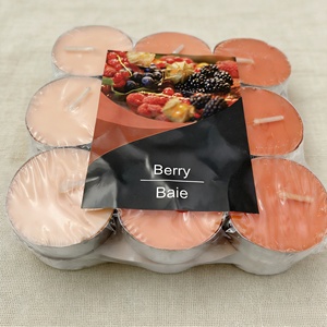 Paquete de 18 Velas de Té con Color Degradado y Aroma a Bayas y Canela para Uso en Fiestas y Hogar - Product Image 4