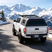 Couverture de benne rigide en alliage d'aluminium pour Toyota (modèles 2016-2023) de 5 pieds, installation sans perçage, étanche, avec verrou de hayon, ajustement sur mesure