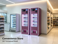 Distributeur automatique intelligent 12 voies, haute rentabilité, pour snacks, boissons et cigarettes, 12-24 TUNNELS, refroidissement par compresseur, multi-paiements