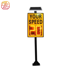 Indicateur de vitesse radar portable - Panneau de signalisation routière solaire haute visibilité pour le contrôle de la vitesse et la régulation du <span class=keywords><strong>trafic</strong></span> - Product Image 1