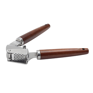 Wholesale Garlic <b>Press</b> Crusher and Mincer Kitchen Garlic <b>Press</b> Mincer Chopper With Wooden Handle - Product Image 5